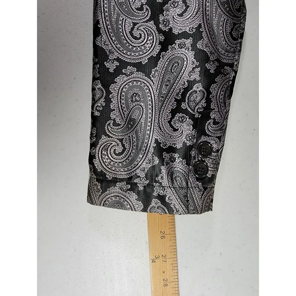 Montero Paisley Blazer Suit Jacket Sport Coat - Medium